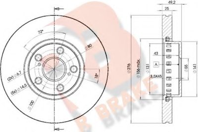 Тормозной диск R BRAKE купить