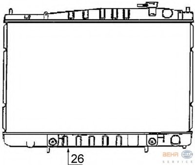 Радиатор, охлаждение двигателя BEHR HELLA SERVICE HELLA купить