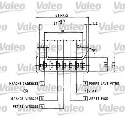 Выключатель на колонке рулевого управления VALEO