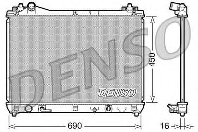 Радиатор, охлаждение двигателя DENSO купить