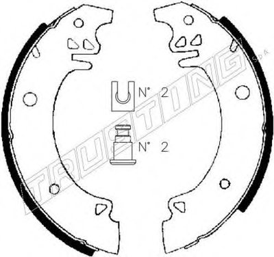 Комплект тормозных колодок TRUSTING купить