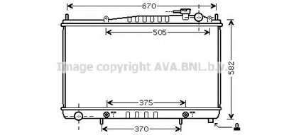 Радиатор, охлаждение двигателя AVA QUALITY COOLING купить