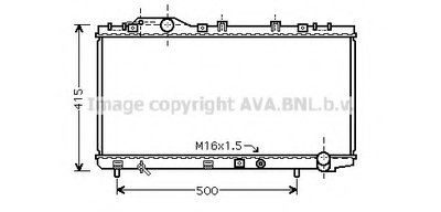 Радиатор, охлаждение двигателя AVA QUALITY COOLING купить