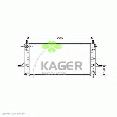 Радиатор, охлаждение двигателя KAGER купить