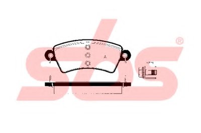 Комплект тормозных колодок, дисковый тормоз sbs