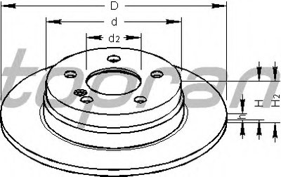 Тормозной диск TOPRAN купить