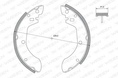 Комплект тормозных колодок WEEN купить