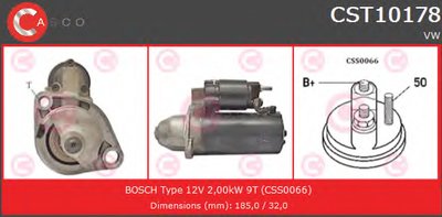 Стартер REMANUFACTURED SERIES CASCO купить