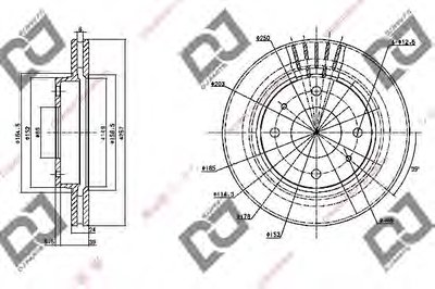 Тормозной диск DJ PARTS купить