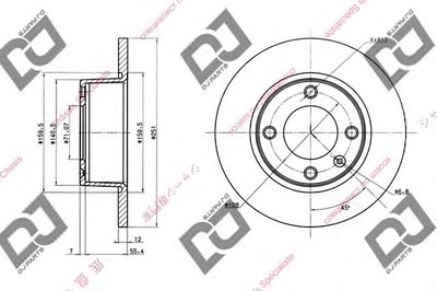 Тормозной диск DJ PARTS купить