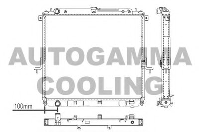Радиатор, охлаждение двигателя AUTOGAMMA купить