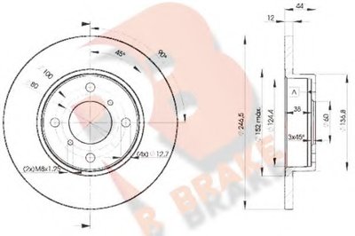 Тормозной диск R BRAKE купить