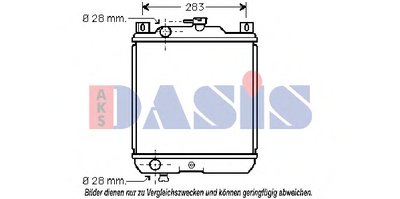 Радиатор, охлаждение двигателя AKS DASIS купить