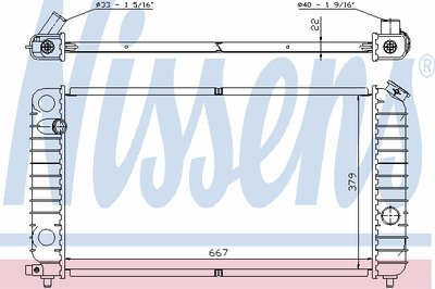 Радиатор, охлаждение двигателя NISSENS купить