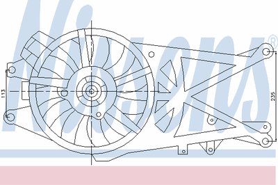 Вентилятор, конденсатор кондиционера NISSENS купить
