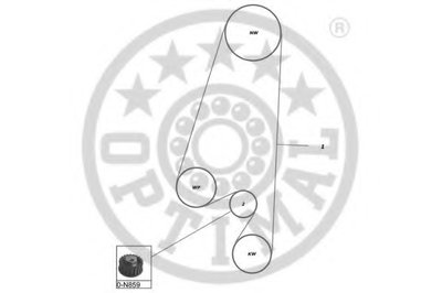 Комплект ремня ГРМ OPTIMAL купить