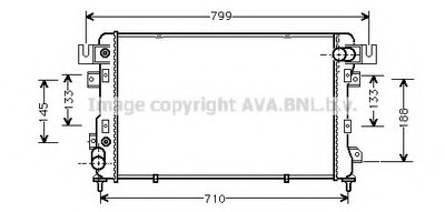 Радиатор, охлаждение двигателя AVA QUALITY COOLING купить