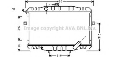 Радиатор, охлаждение двигателя AVA QUALITY COOLING купить