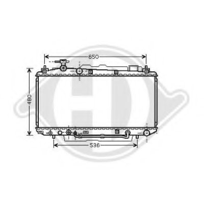 Радиатор, охлаждение двигателя DIEDERICHS купить