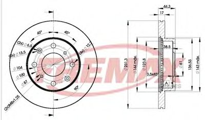 Тормозной диск Premium Carbon + FREMAX купить