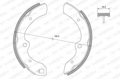 Комплект тормозных колодок WEEN купить