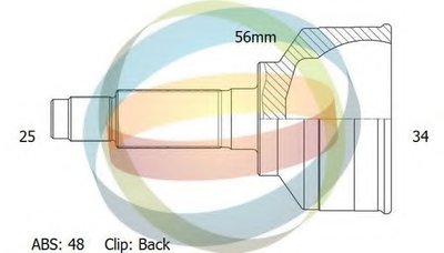 Шарнирный комплект, приводной вал ODM-MULTIPARTS