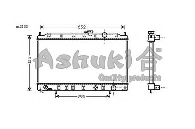 Радиатор, охлаждение двигателя ASHUKI купить