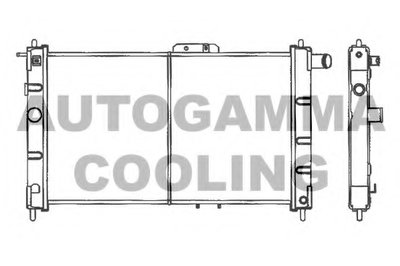 Радиатор, охлаждение двигателя AUTOGAMMA купить