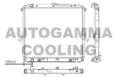 Радиатор, охлаждение двигателя AUTOGAMMA купить