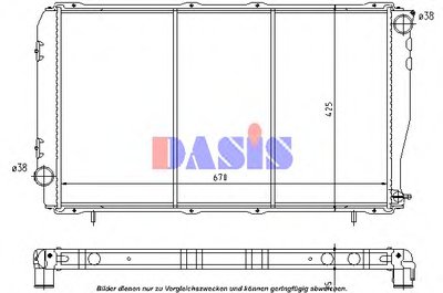 Радиатор, охлаждение двигателя AKS DASIS купить