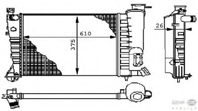 Радиатор, охлаждение двигателя BEHR HELLA SERVICE купить