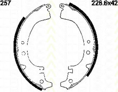 Комплект тормозных колодок TRISCAN купить