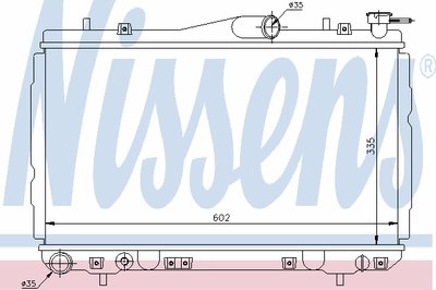 Радиатор, охлаждение двигателя NISSENS купить