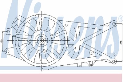 Вентилятор, конденсатор кондиционера NISSENS купить