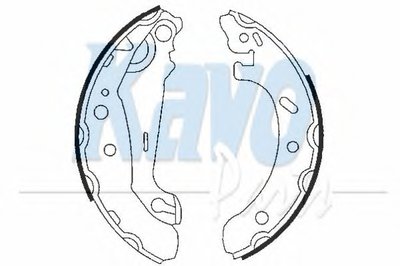 Комплект тормозных колодок MK KASHIYAMA KAVO PARTS купить