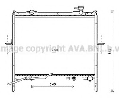 Радиатор, охлаждение двигателя AVA QUALITY COOLING купить