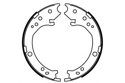 Комплект тормозных колодок; Комплект тормозных колодок, стояночная тормозная система E.T.F. купить