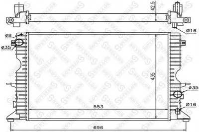Радиатор, охлаждение двигателя STELLOX купить