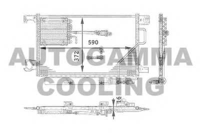 Конденсатор, кондиционер AUTOGAMMA купить