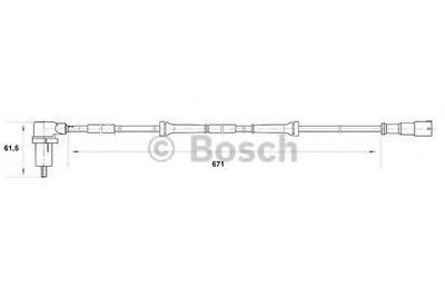 Датчик, частота вращения колеса BOSCH