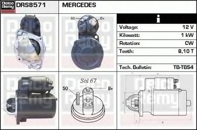 Стартер Remanufactured REMY (Light Duty) DELCO REMY купить