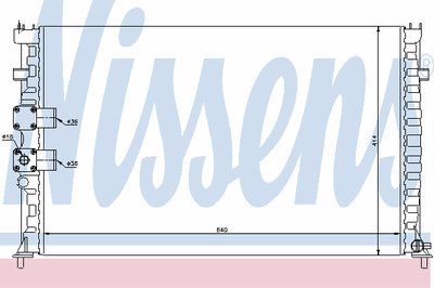 Радиатор, охлаждение двигателя NISSENS купить