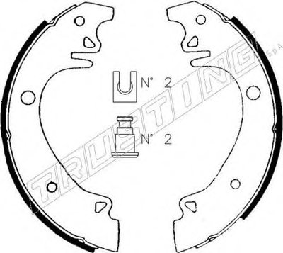 Комплект тормозных колодок TRUSTING купить