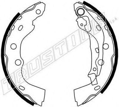 Комплект тормозных колодок REPARATION KIT TRUSTING купить