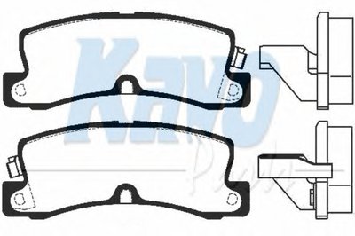 Комплект тормозных колодок, дисковый тормоз MK KASHIYAMA KAVO PARTS
