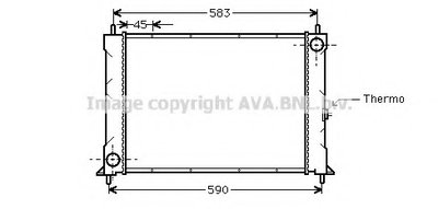 Радиатор, охлаждение двигателя AVA QUALITY COOLING купить