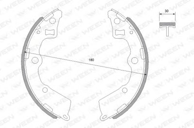 Комплект тормозных колодок WEEN купить