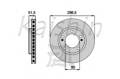 Тормозной диск KAISHIN купить