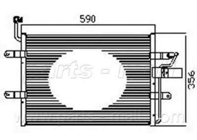 Конденсатор, кондиционер PARTS-MALL купить
