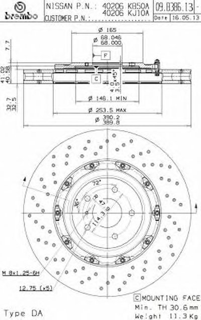 Тормозной диск TWO-PIECE FLOATING DISCS LINE BREMBO купить